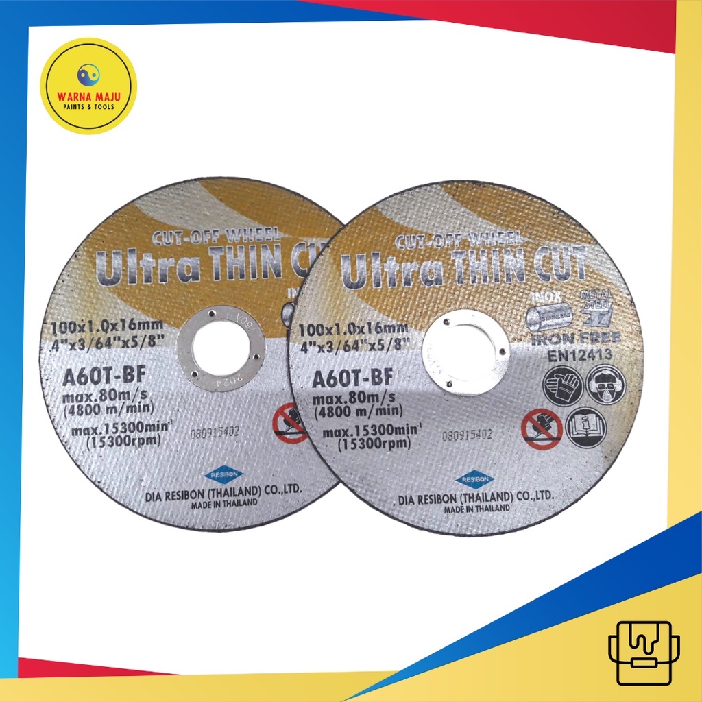 Batu Gerinda Potong Ultra Thin Cut Gold 4"x1mm