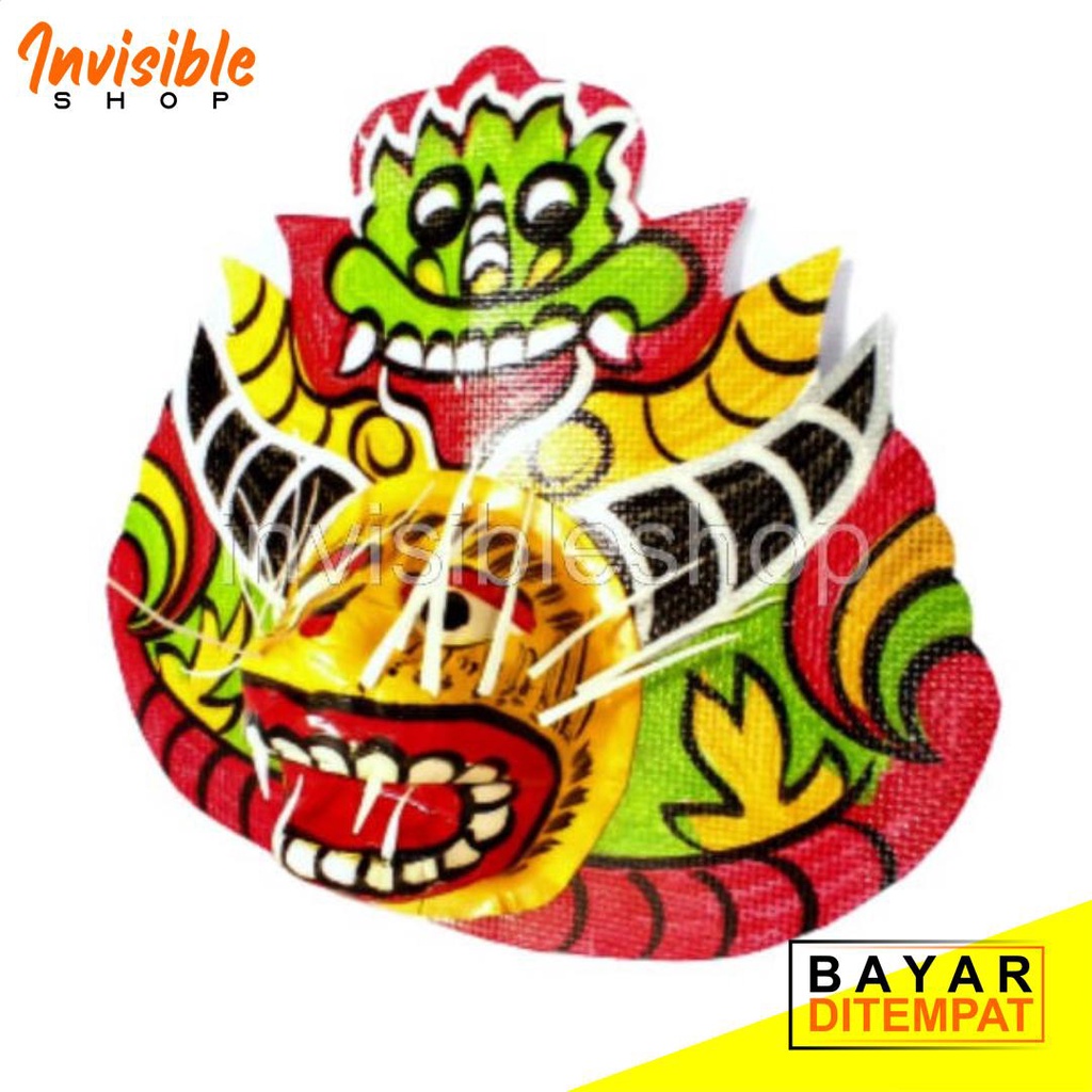 Topeng singa barong spons ringan untuk permainan tradisional anak