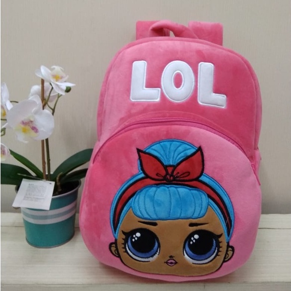 Toysopedia Tas Ransel Boneka LOL/tas sekolah anak cewek SD/kado Hadiah Ultah