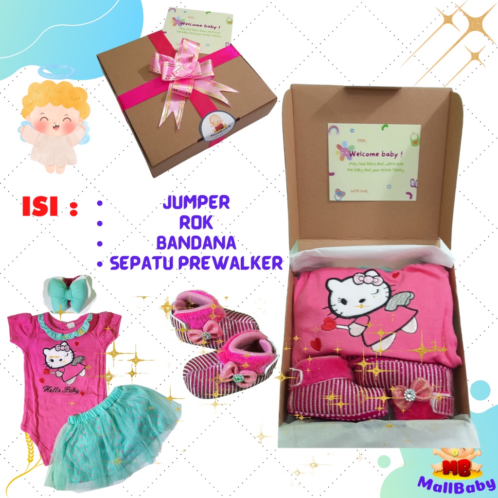 Hampers Bayi Perempuan Laki Laki Paket Kado Bayi Baby Boy Girl Gift Newborn Parcel Lahiran Premium