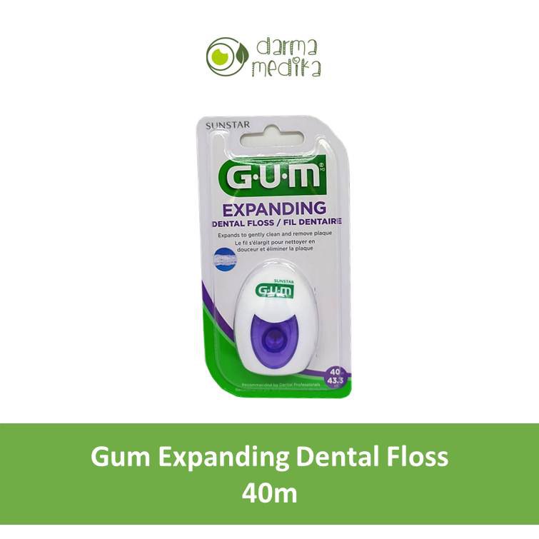 GUM Expanding Dental Floss Benang Gigi 40 meter