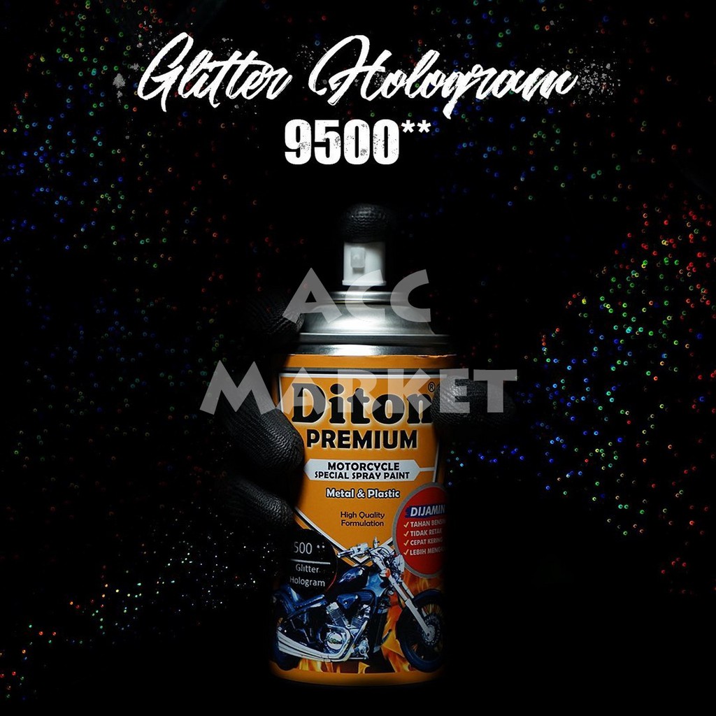 Pilox Diton Premium Cat Pilok Glitter Hologram 9500