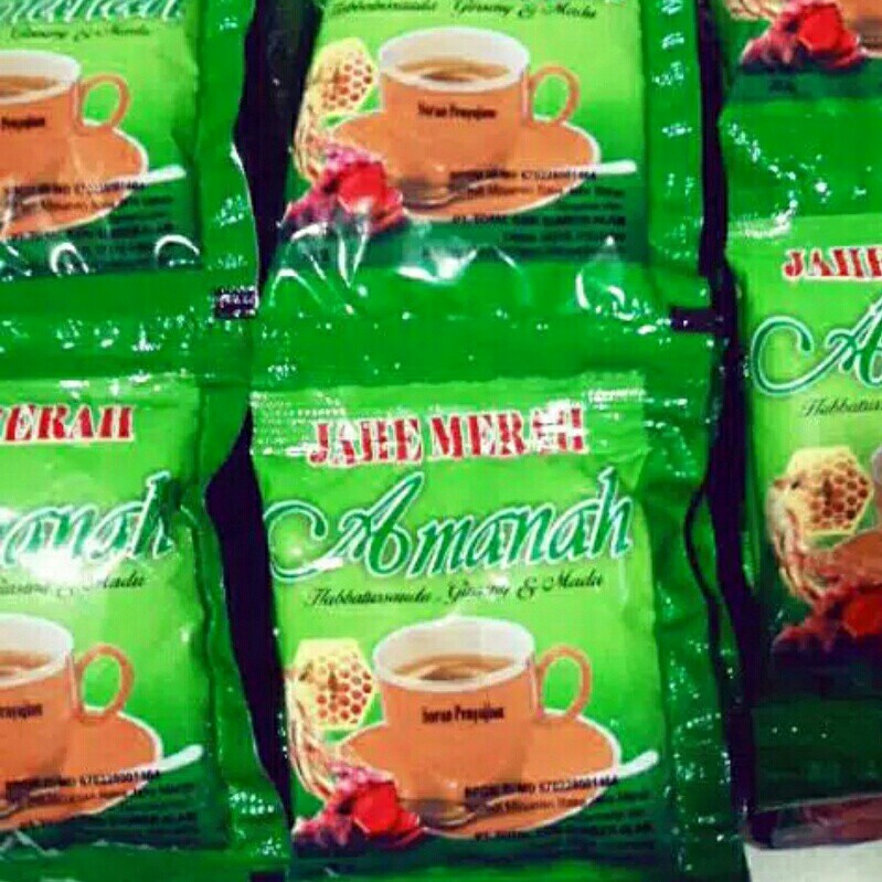 

jahe merah amanah renceng 12 sachet