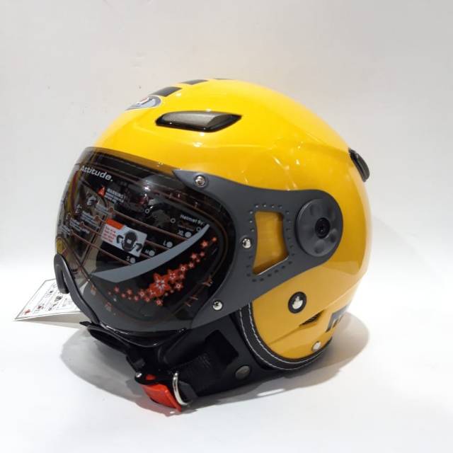 Helm Jpn Momo Pilot Kuning Gloss