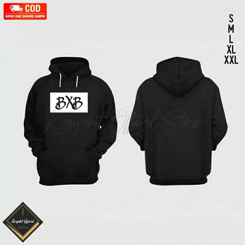 Jaket Hoodie BXB Betrand Peto Hitam