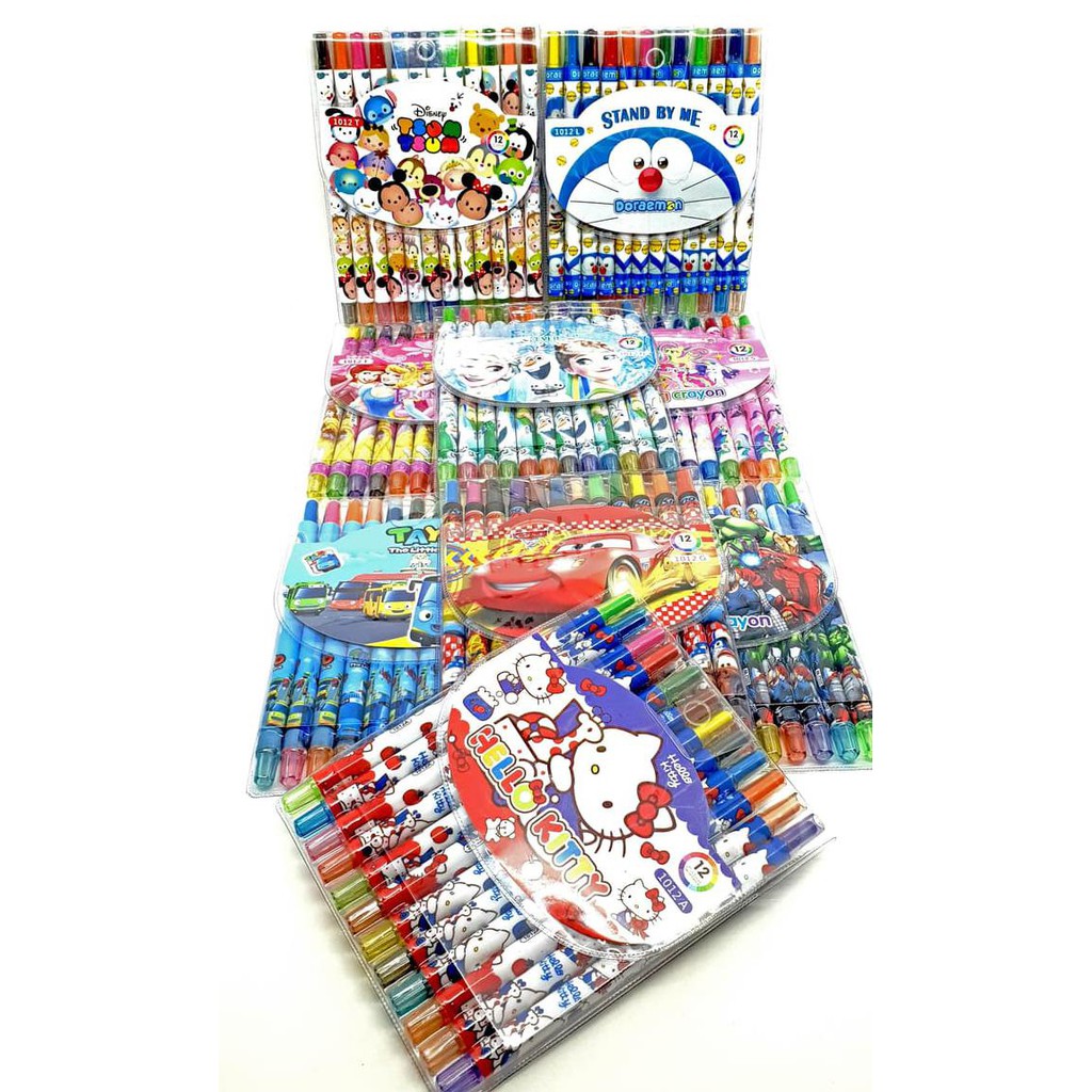

TERLARIS Crayon putar panjang 12 warna peralatan menggambar