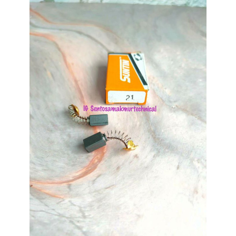 SUNTIN 21 Carbon Brush Arang Bostel CB Gerinda G10SS 021 21A CB21
