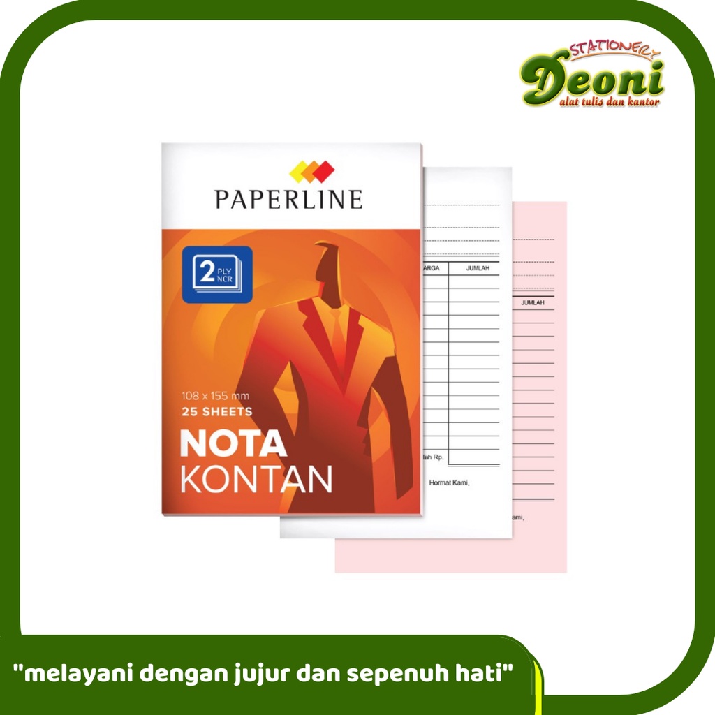 

PAPERLINE Nota Kontan K2 NCR (isi 25 Set)