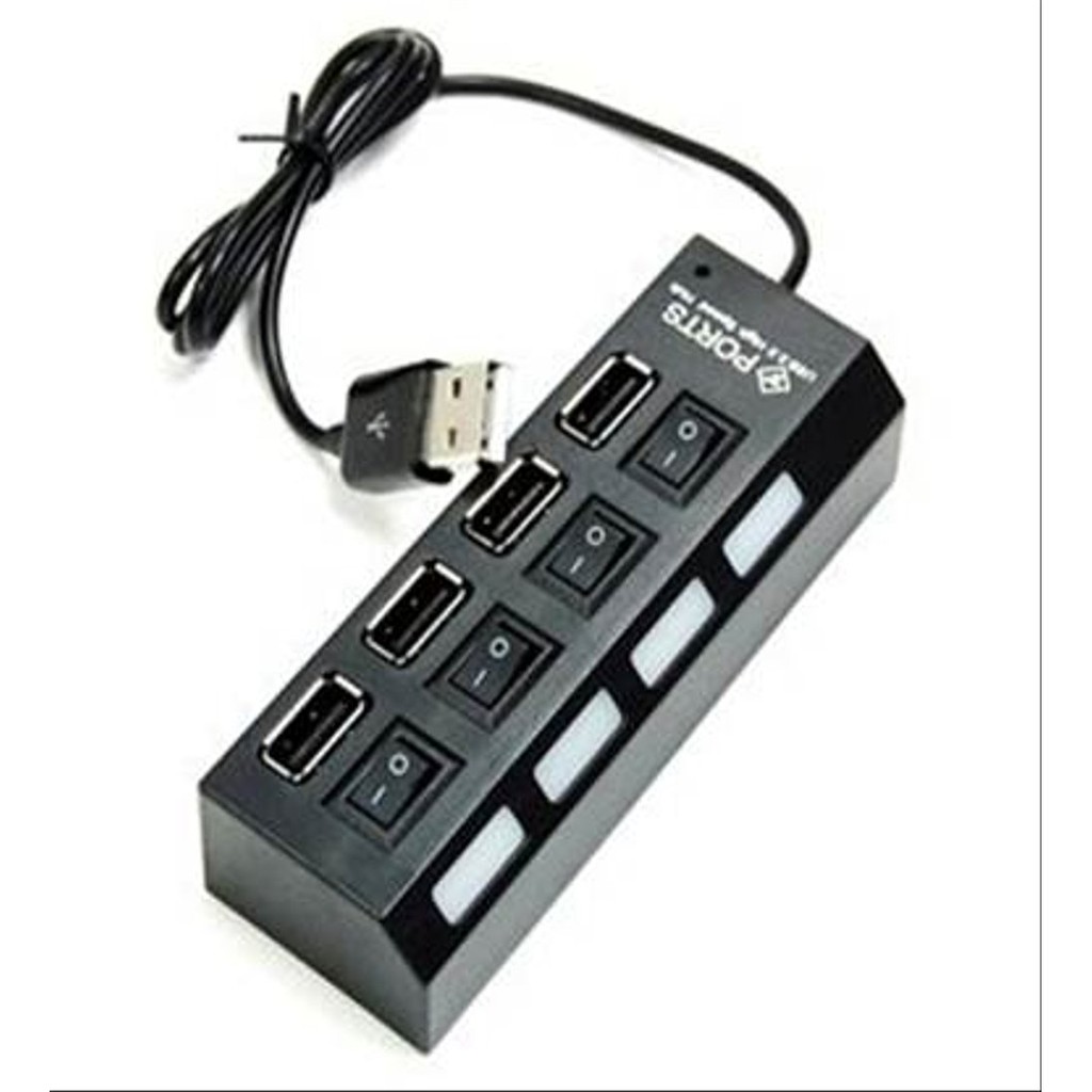 USB Hub 4 Port On Off