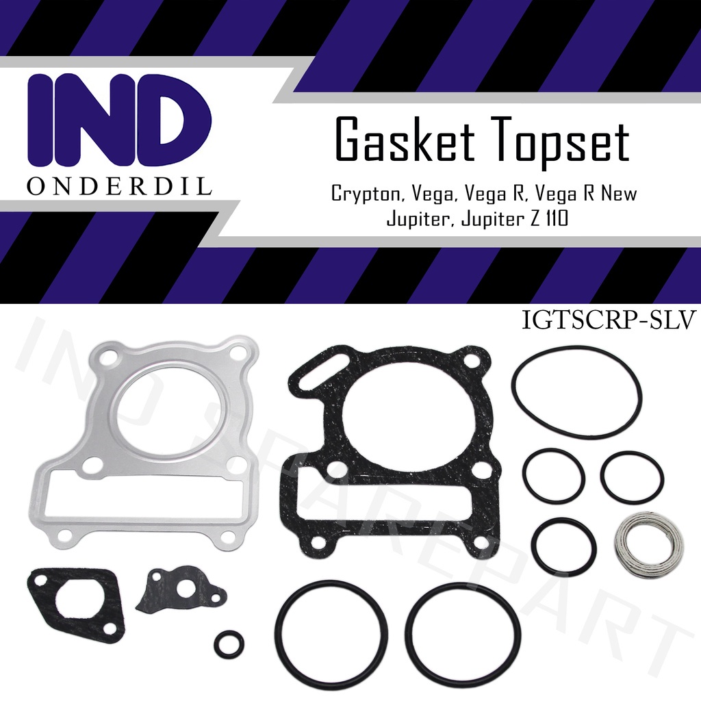 Gasket-Paking Top-Set-Topset Silver Crypton/Vega-R-R New/Jupiter-Z 110