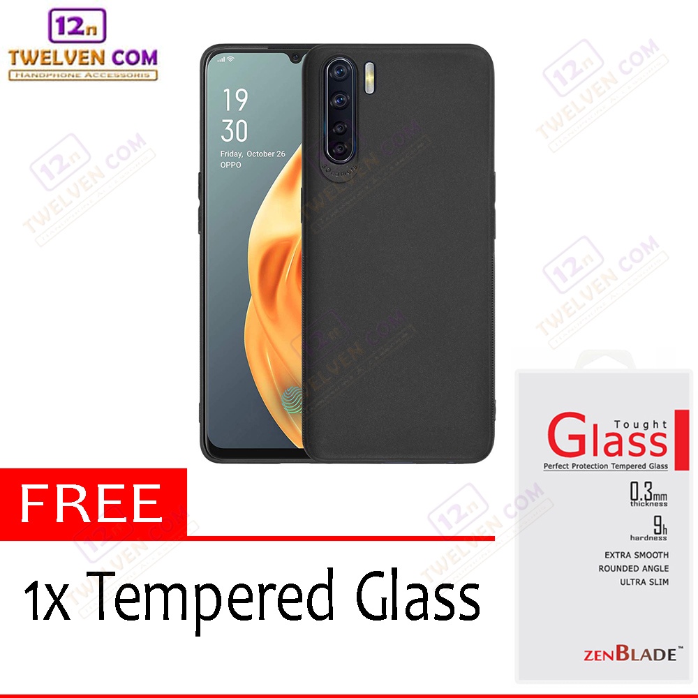 [FLASH SALE] Case Slim Matte Softcase Oppo Reno 3 - Free Tempered Glass