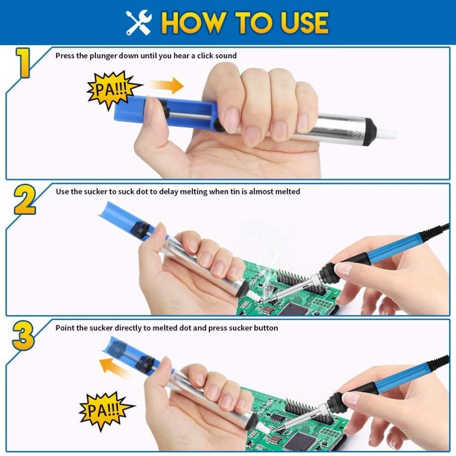 penyedot Sedot Sedotan timah solder Desoldering soldering pump