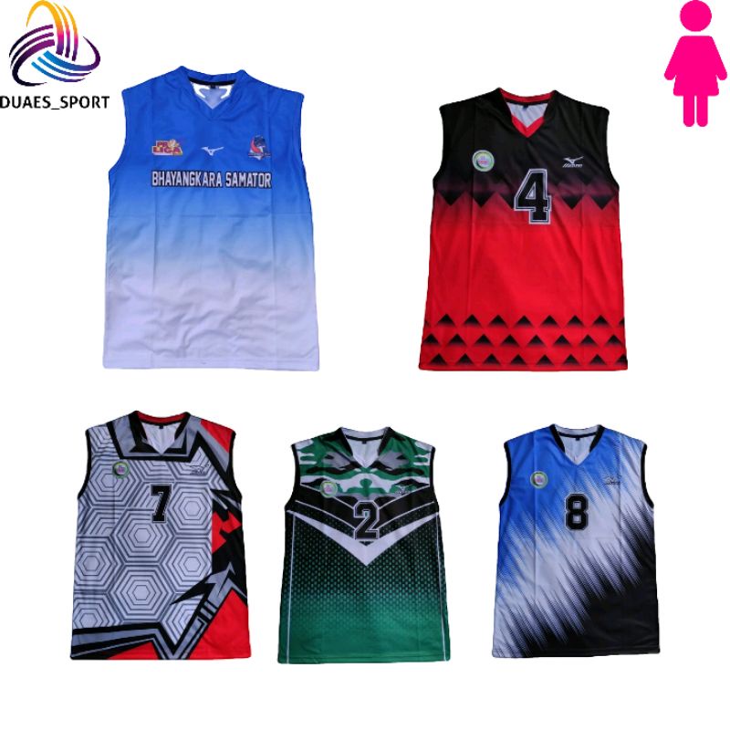 JERSY VOLLY BALL SINGLET UNTUK WANITA