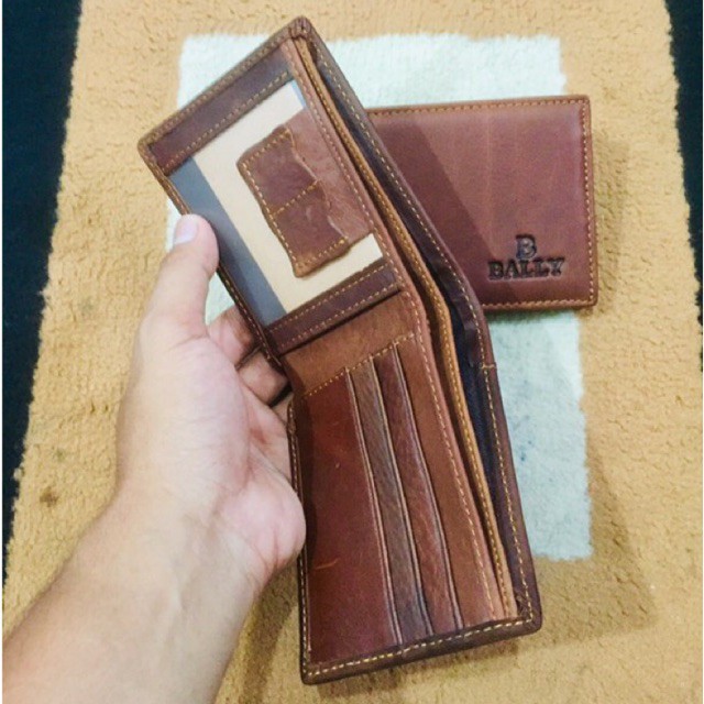 Dompet keren lipat dua horizontal bahan kulit asli berkualitas import model #dompet #dompetpria #dompetkulit