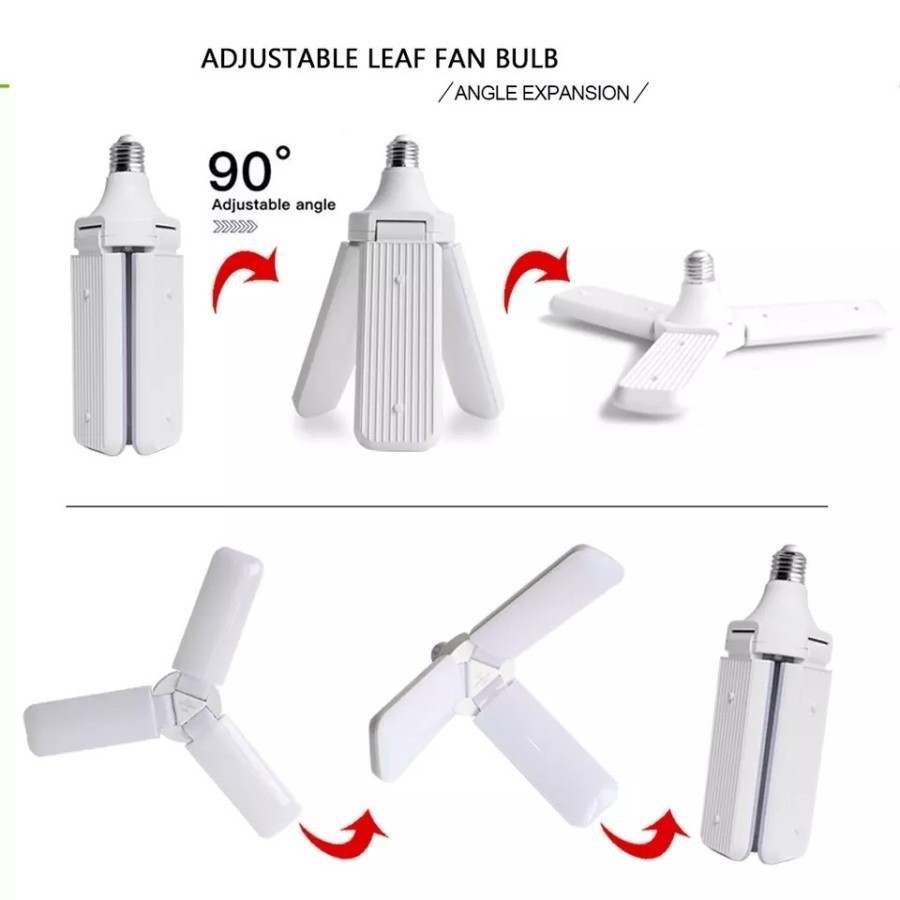 Lampu Bohlam Led Model Kipas 3 Baling 45W LED FAN LIGHT