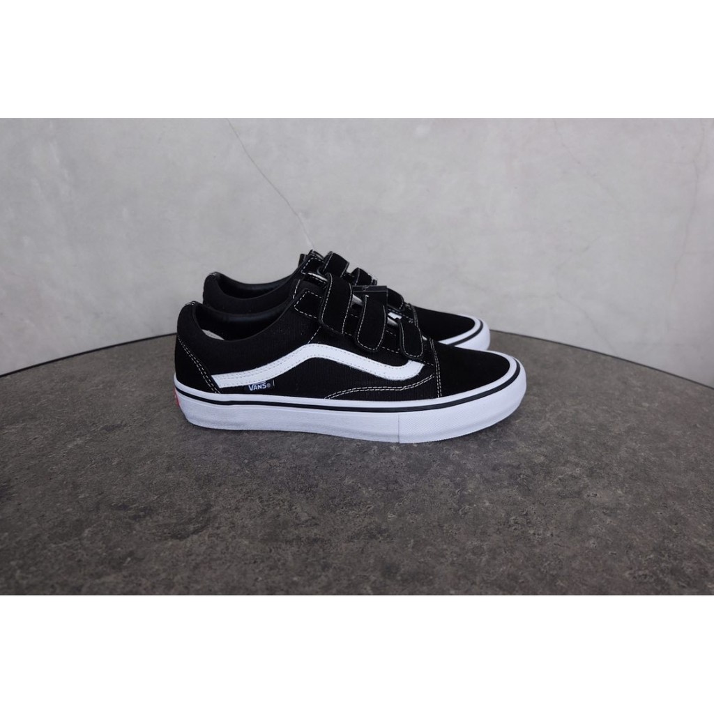 Vans Oldskool Pro Velcro Black White
