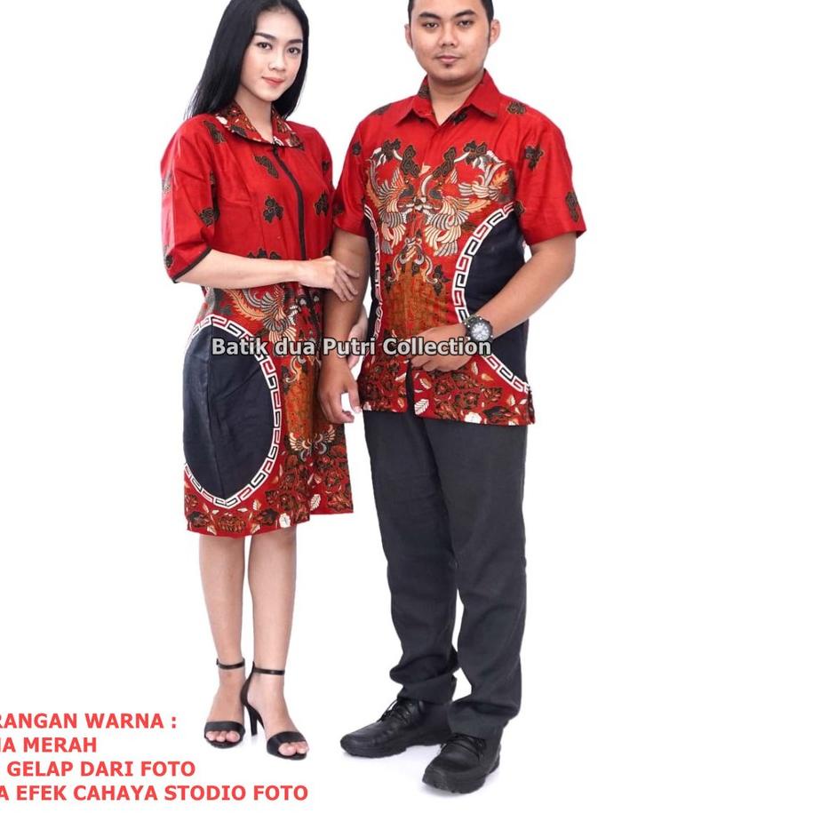 ² Couple Batik Sekdress Lengan Panjang 3/4  tebaru By Dua Putri Collection  *
