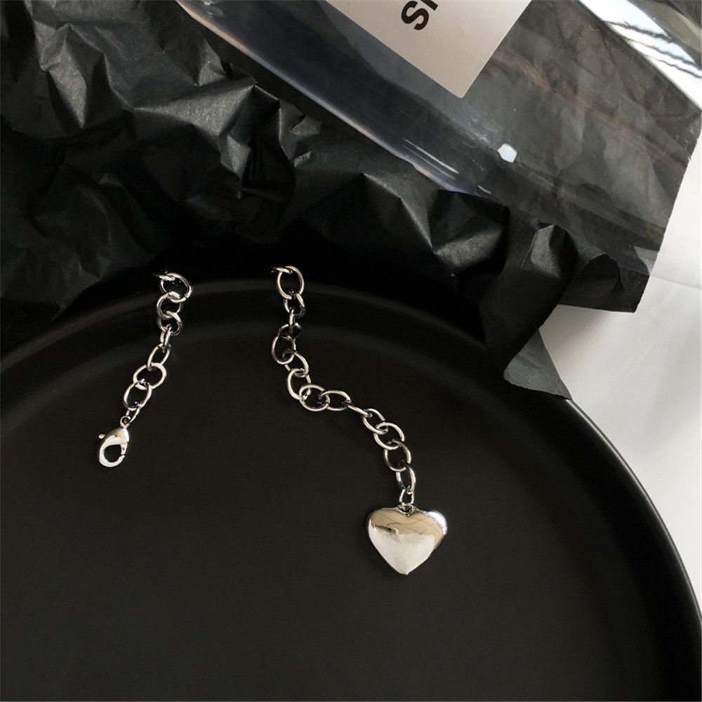 【COD Tangding】Simple Heart Pendant Chain New Fashion Bracelet