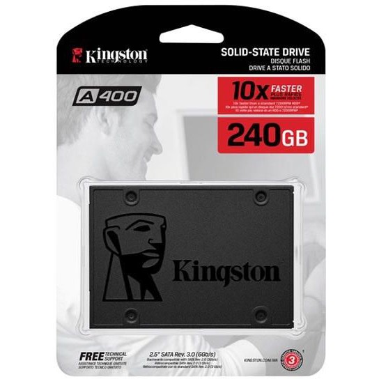 SSD Kingston SA400 240GB Sata 3 ORIGINAL GARANSI RESMI SA400S37/240G