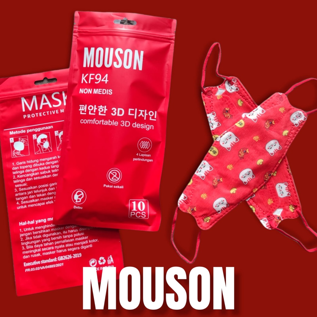 KF94 MOUSON IMLEK CHINESSE NEW YEAR EDITION - MASKER KF94 MOUSON EDISI IMLEX