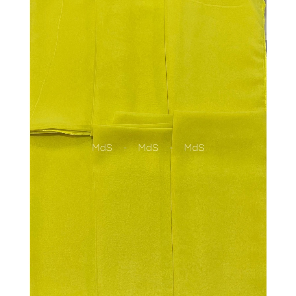 Selendang Crep Bali Panjang 2,5 Meter-Lemon