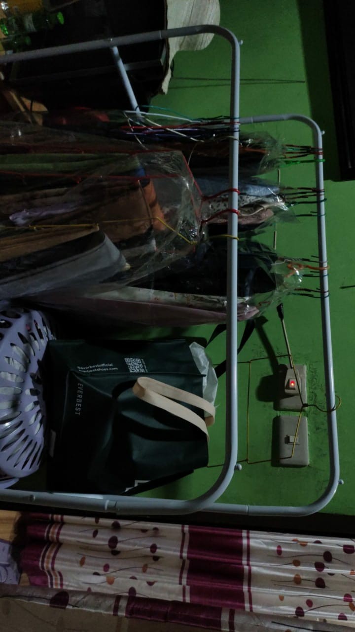 Gantungan Baju Double Double Row Windproof Clothes Hanger A732