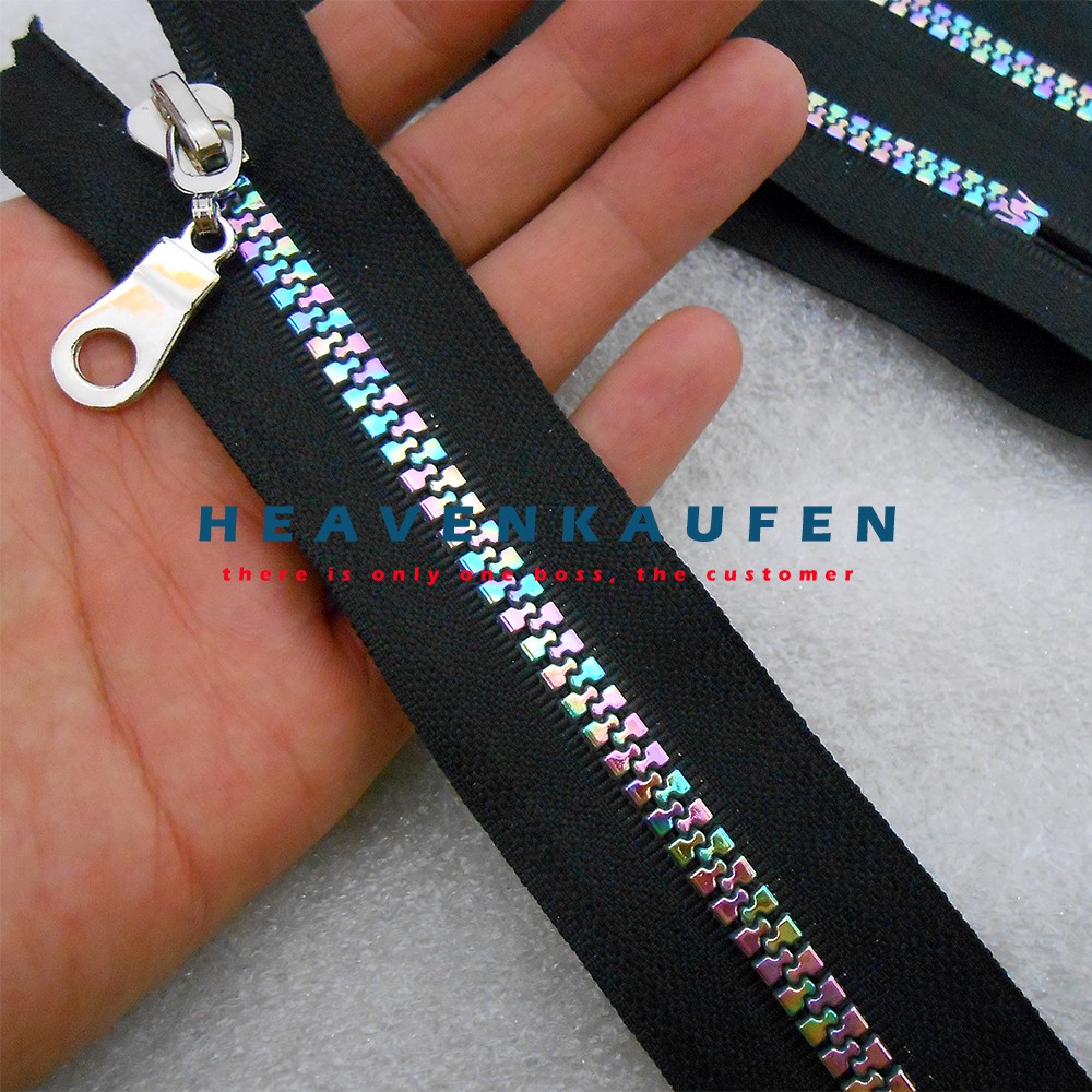 Resleting Retsleting Pelangi Gigi Warna Warni Rainbow Zipper 15 cm Vislon Variasi Kode BC