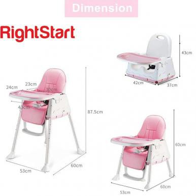 Right Start High Chair Kursi Makan Bayi 4 In 1 HC-2372