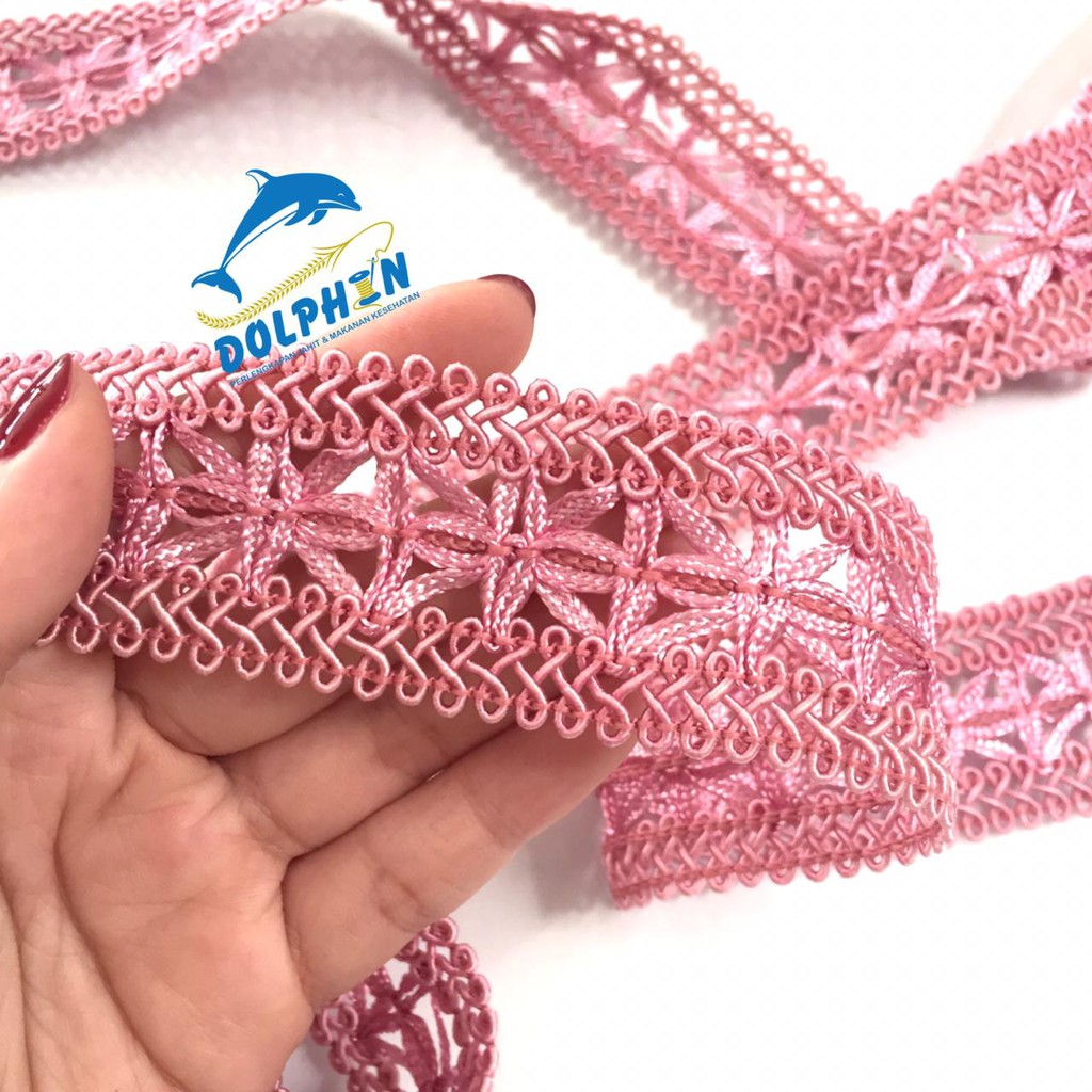 [Meteran] Renda L7 Renda 3.5cm Aksesoris Baju Wanita Craft Hiasan Hampers
