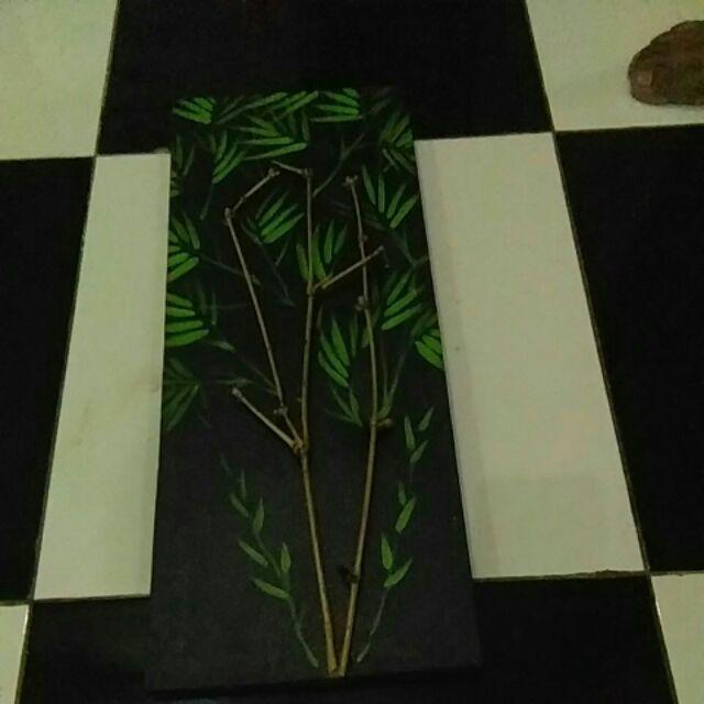 Lukisan 3d Pohon Bambu Minimalis