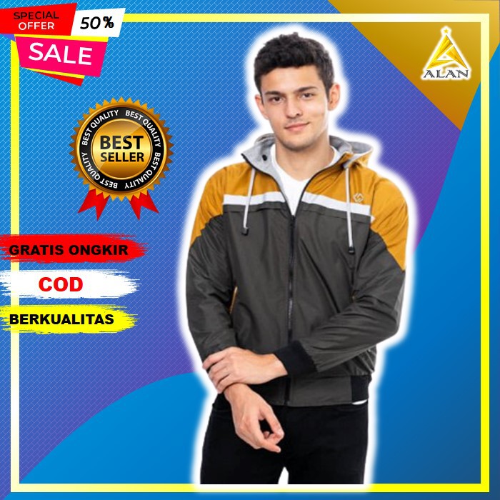 Jaket Parasut Cowok Pria Hoodie Distro Jacket Keren Bomber Levis Parka Pakaian Pria Fashion Pria A02