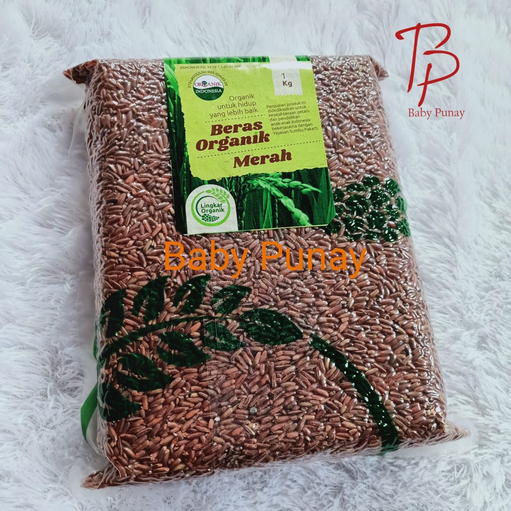 Beras Organik 1kg  Merah / Pandan Wangi / Mix  / Mentik Putih Lingkar Organik 1 Kg | Beras Organik | Beras MPASI Organik | Makanan Bayi