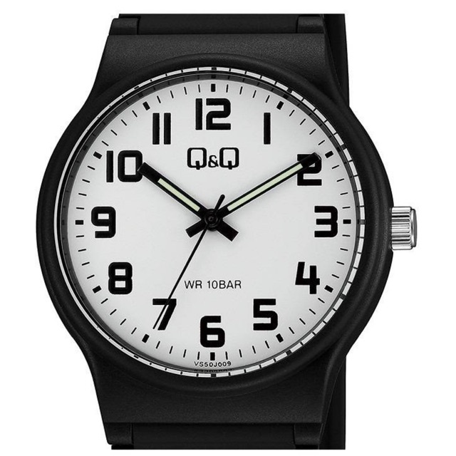 QQ Q&amp;Q Original VS50 NEW SERIES Jam Tangan Pria - Hitam - Karet