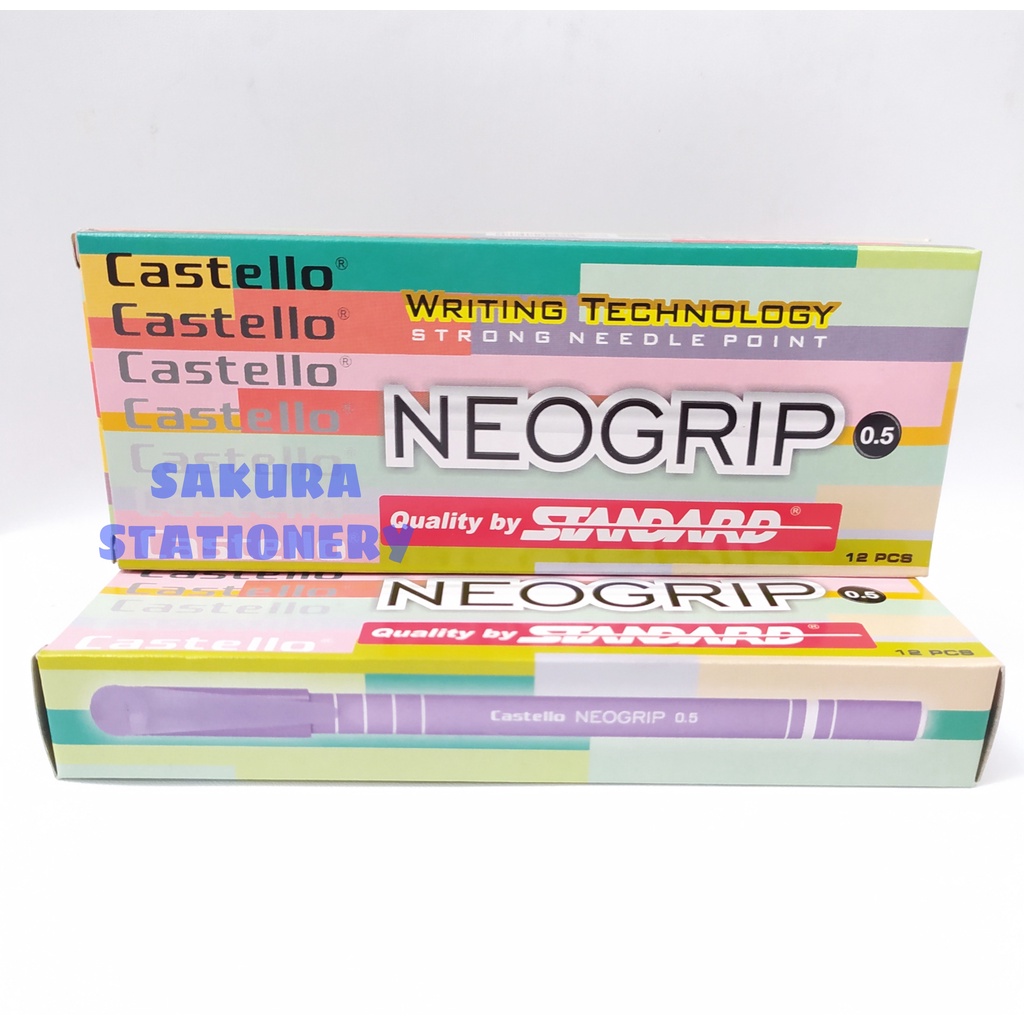 

Pulpen Standard Neogrip Castello 0,5mm Pack