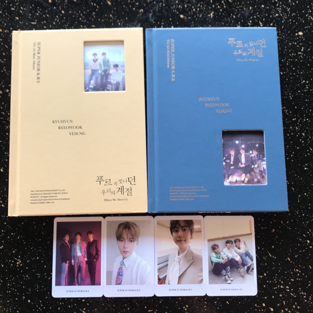 Official Photocard kyuhyun ryeowook yesung suju super junior album when we were us