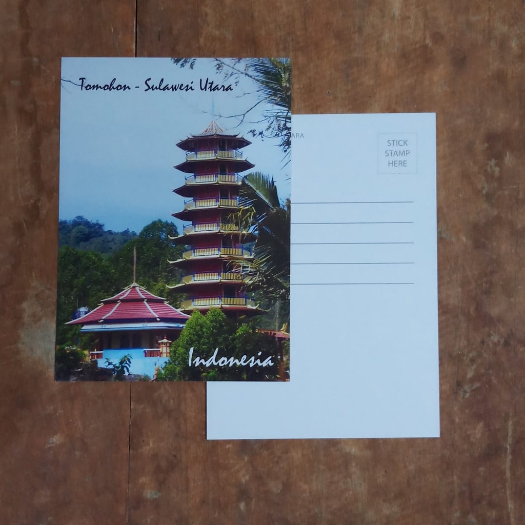 

KARTU POS INDONESIA POSTCARD PAGODA TOMOHON SULAWESI UTARA ISI 8 LEMBAR BISA CAMPUR GAMBAR LAIN