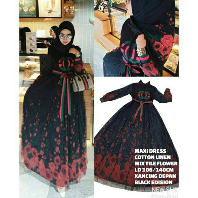 READY  maxi dress cotton linen  ORI SHR