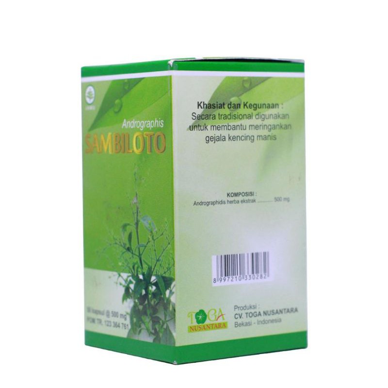 sambiloto Kapsul Daun Herbal Anti virus Radang Paru BPOM | 50 Kapsul