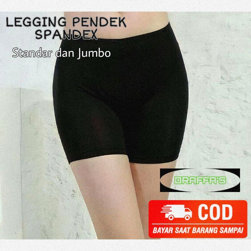 Legging pendek short pants standar dan jumbo bahan spandex