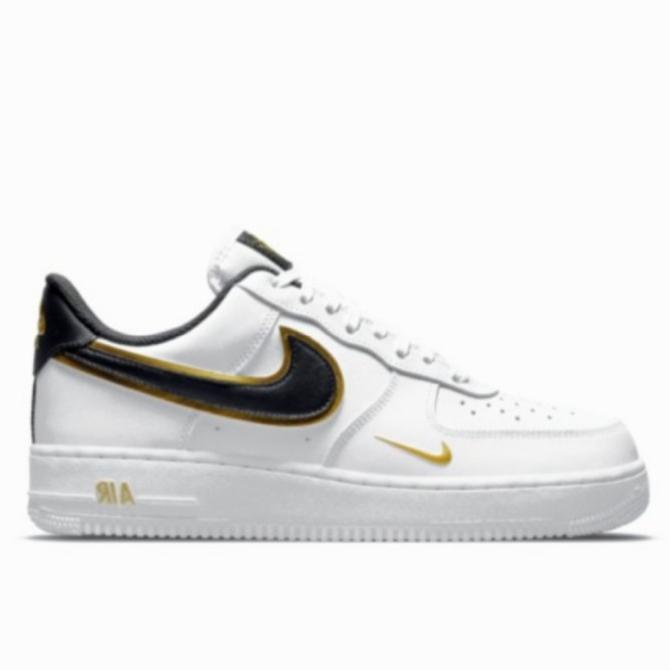 nike air force 1 low black gold