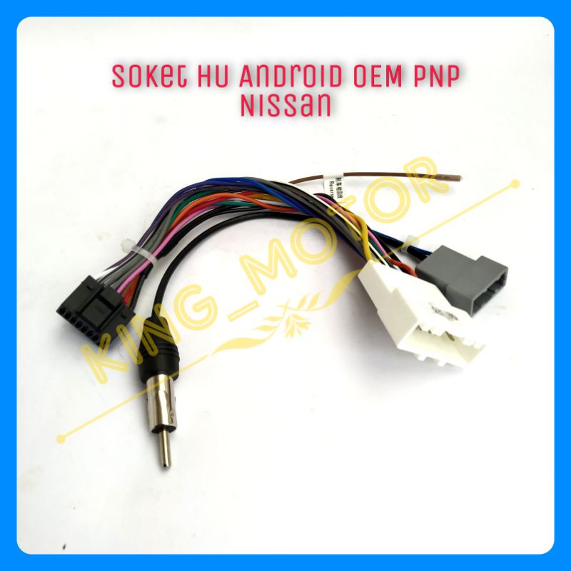 Soket Kabel HU Android OEM PnP Toyota/Nissan/Suzuki/Mitsubishi/Honda