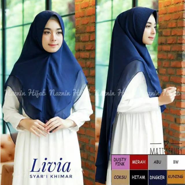 Khimar Ceruty Babydoll 2 Layer Kualitas Premium Import Syari Syar'i