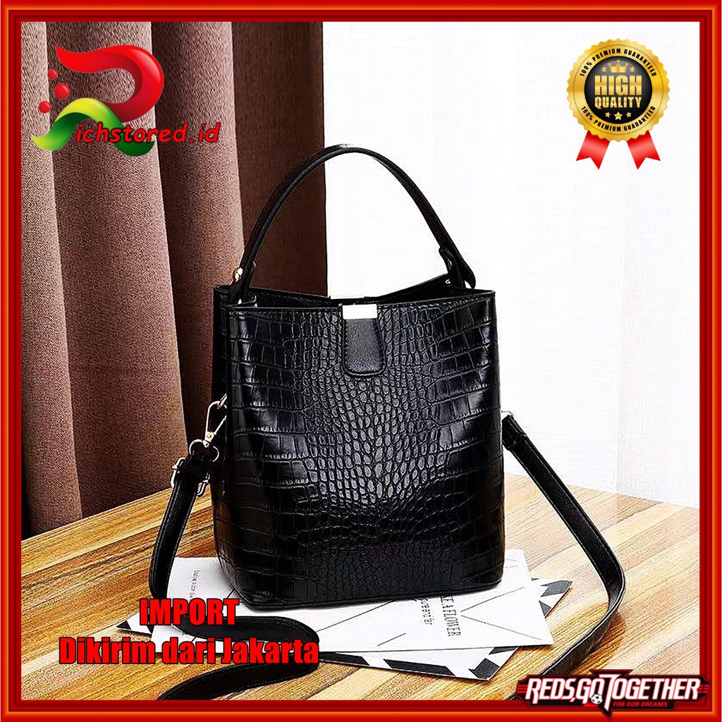 Tas Jinjing 2020 Wanita / Tas Batam Wanita Croco Import / Shoulder Bag Wanita Croco Import Terbaru