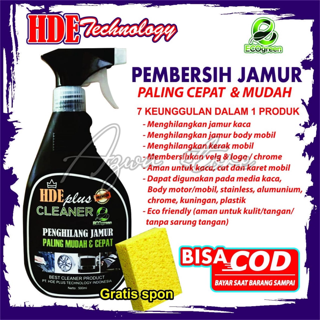 Pembersih jamur kendaraan cepat &amp; mudah ukuran 500 ml - Gratis spons