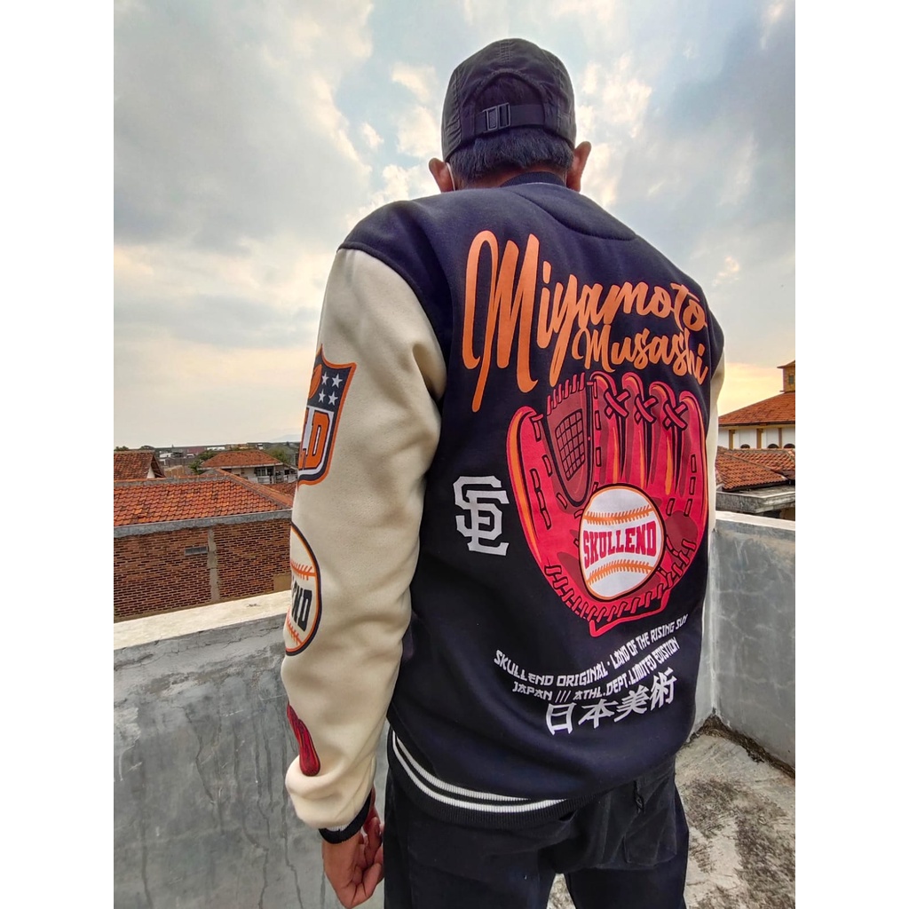 Varsity Jacket Baseball Vintage Pria Wanita - Jaket Varisty Jaket Besball Bisbol Cowok Cewek Original Distro Bandung-7