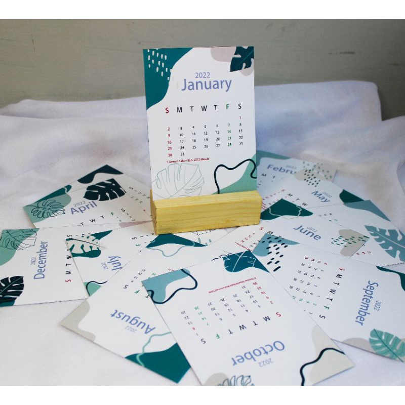 KALENDER AESTHETIC 2022 POSTCARD (KALENDER MURAH)