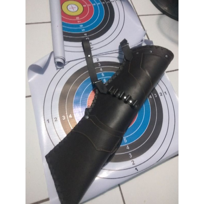 quiver kulit asli