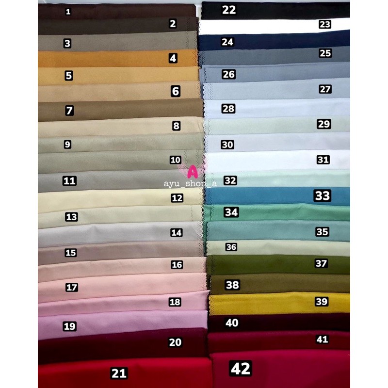 Part 1 Umama Scarf - Kerudung Polos Voal Miracle Plain Waterproof 42 Warna