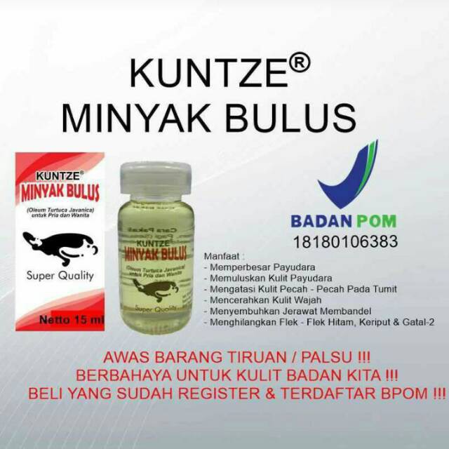 Kuntze Minyak Bulus Original Minyak Bulus Kuntze Bpom Mengencangkan Payudara Ampuh Shopee Indonesia