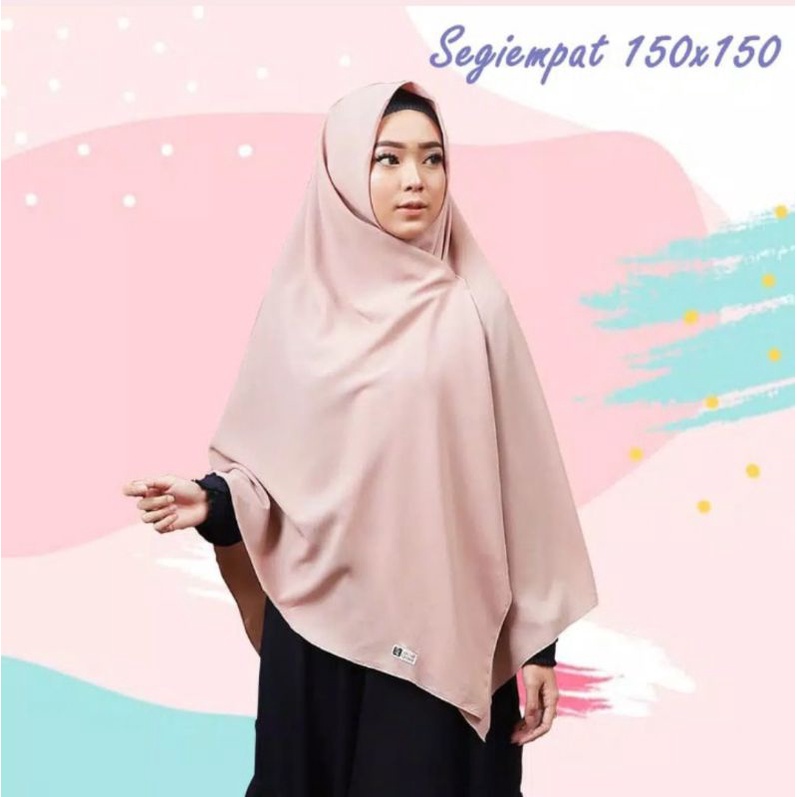 JILBAB SEGI EMPAT 150x150 /130x130 DIAMOND SYARI/HIJAB SYARI